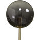 Izora LED 7 inch Brass / Smoke Grey Ombre Sconce Wall Light